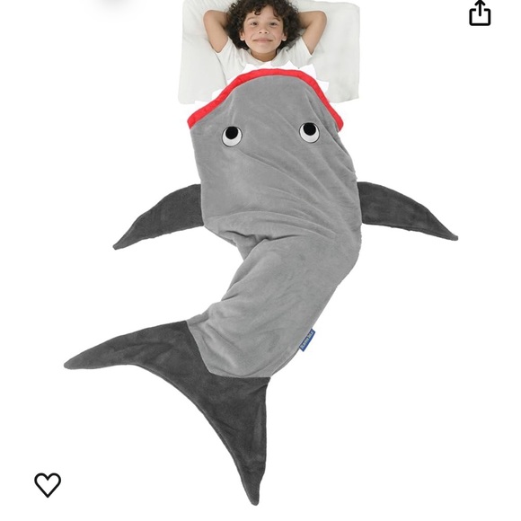 Blankie Tails - Wearable Shark Blanket - Shark Tail Double Sided Cozy - Picture 1 of 4